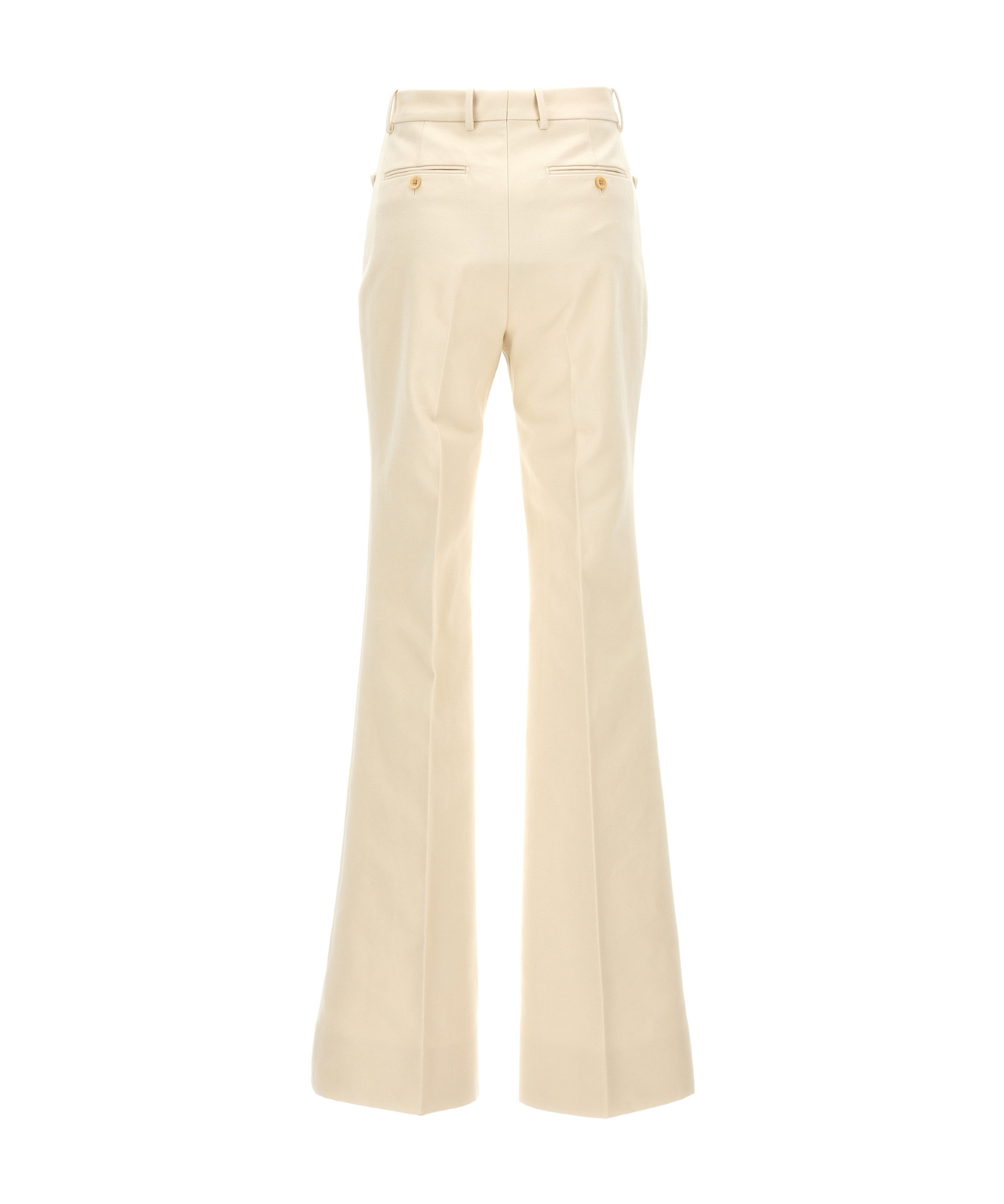 Tom Ford White Moleskin Pants In Nude