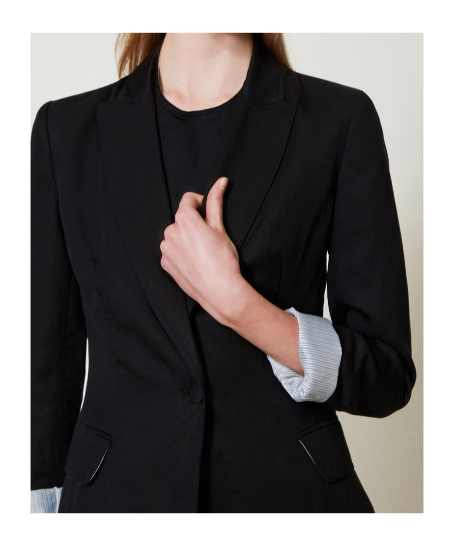 Shop Twinset Single-breasted Blazer In Black