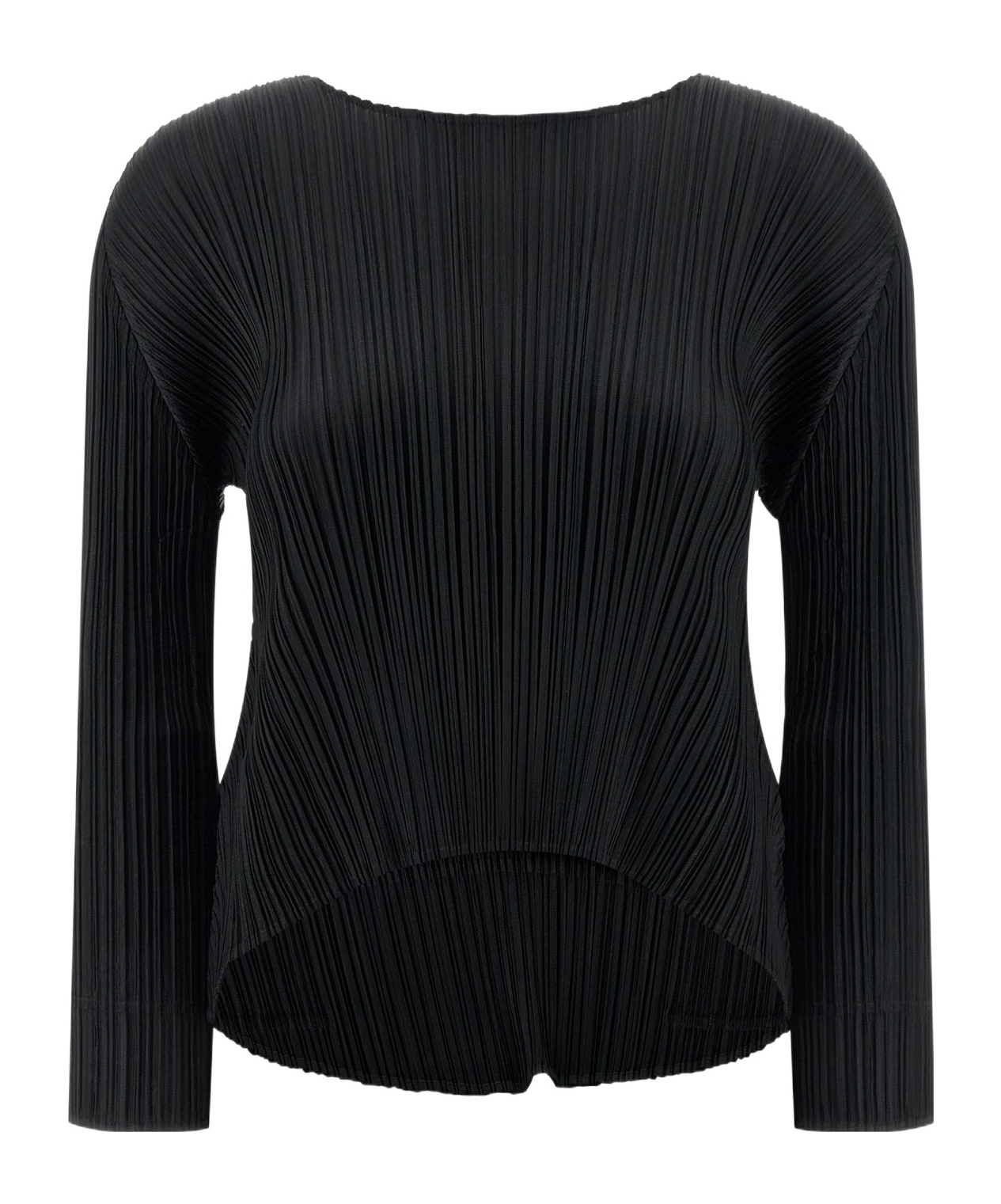 Issey Miyake Pleats Please 'monthly Colors: October' Blouse In Black