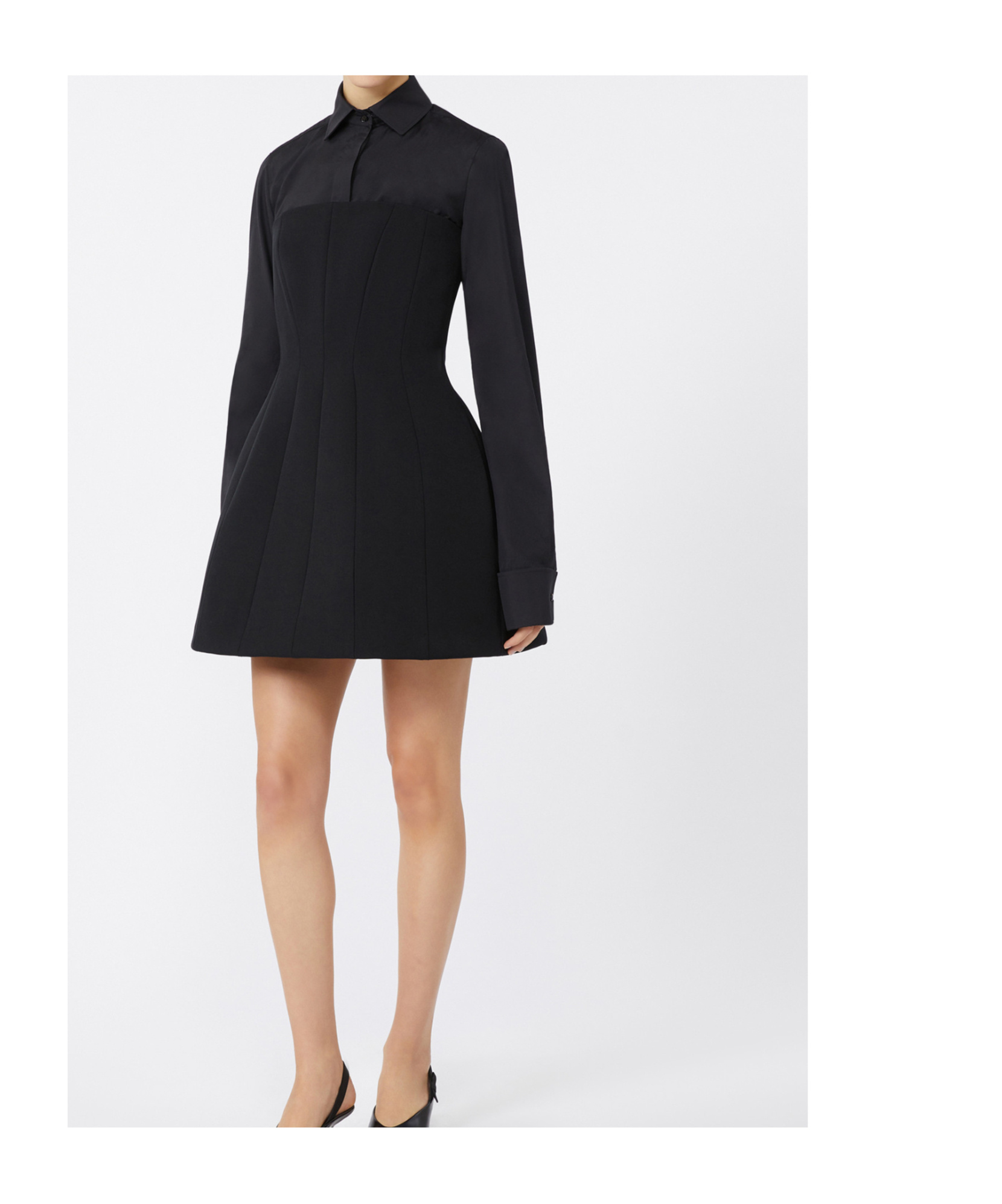 Max Mara Betel Strapless Paneled Mini Dress