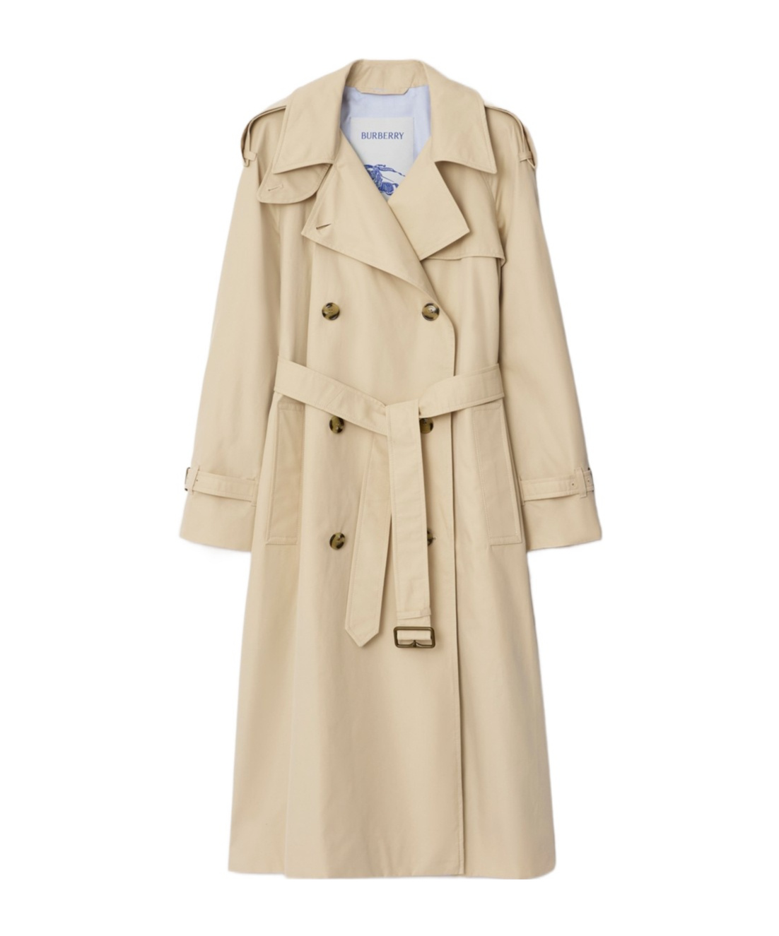Burberry Long Highgrove Castleford Trench Coat In Brown