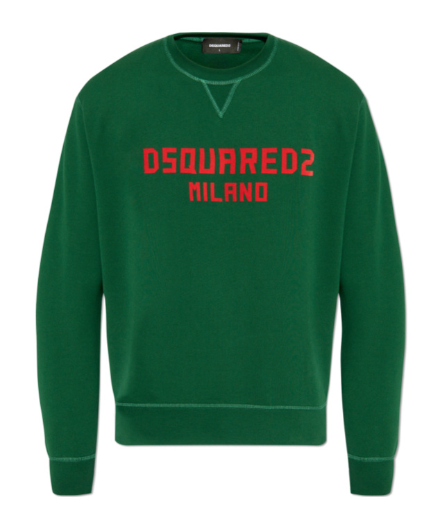 Dsquared2 Logo-print Sweatshirt In Green