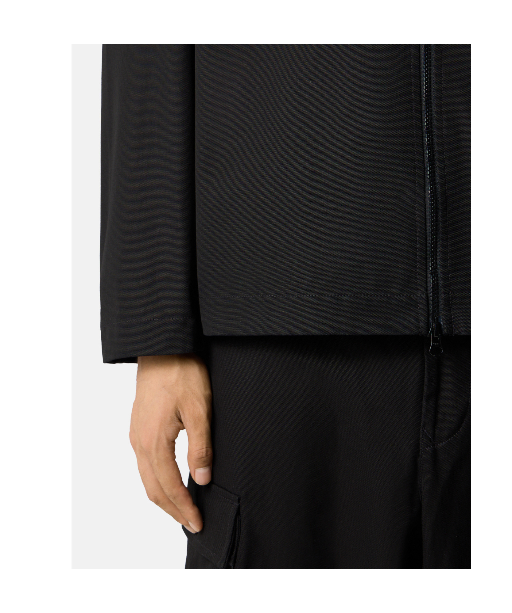 Stone Island Comfort-fit Overshirt With Gusseted Chest Pocket In Black