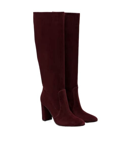 Gianvito Rossi Suede Knee-high Boots In Brown