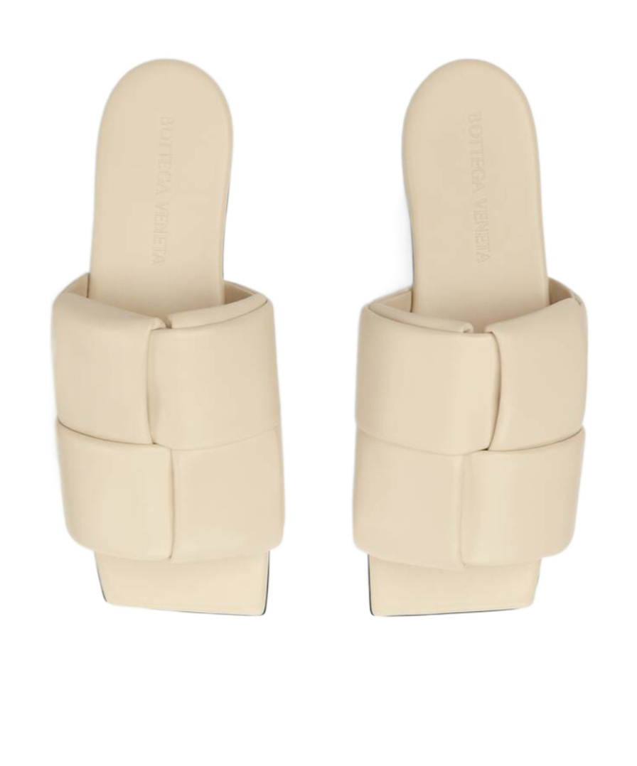 Bottega Veneta Women's Patch Leather Mules In Nude
