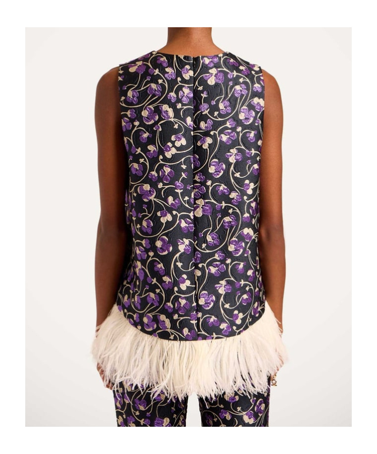 La Doublej La Scala Top In Purple