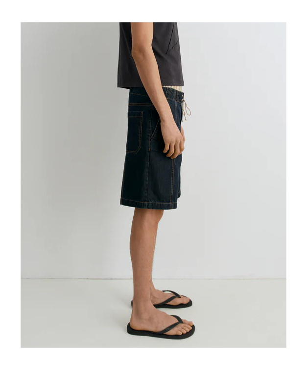 Gimaguas Relaxed Fit Drawstring Shorts In Black