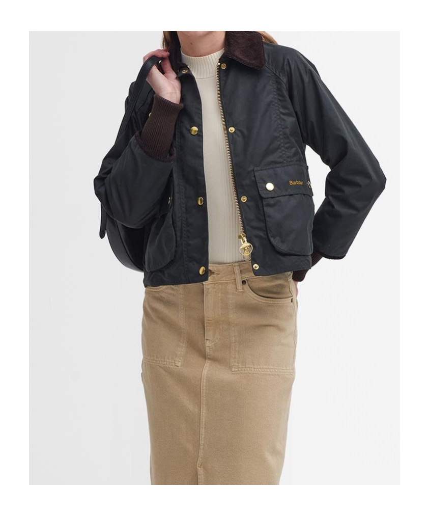 Barbour Long-sleeved Casual Jacket In Black