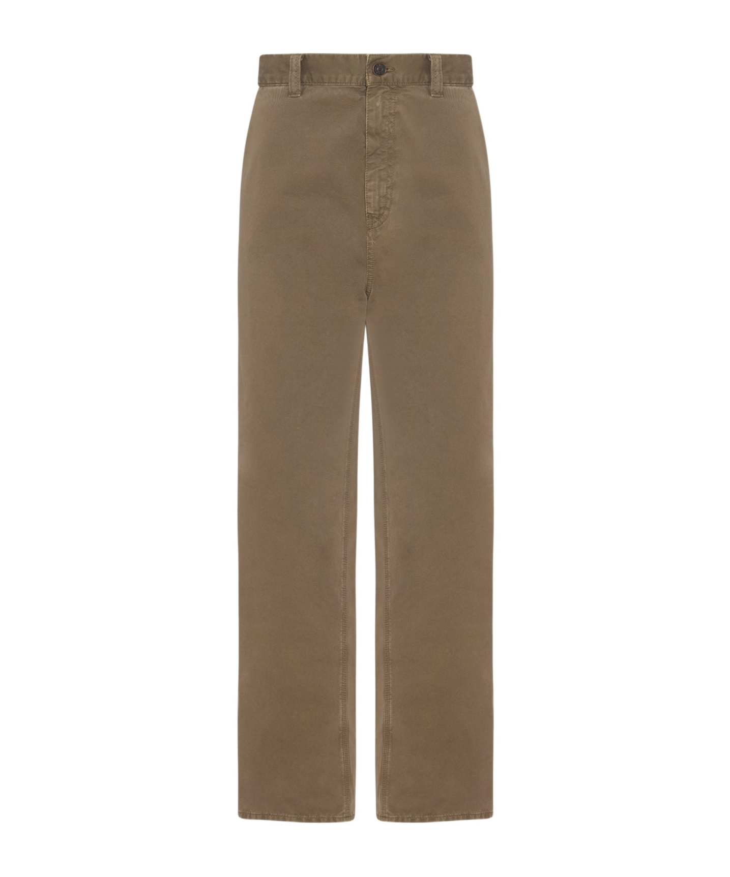 The Row Zalenka Cropped Cotton And Cashmere-blend Twill Straight-leg Pants In Neutral