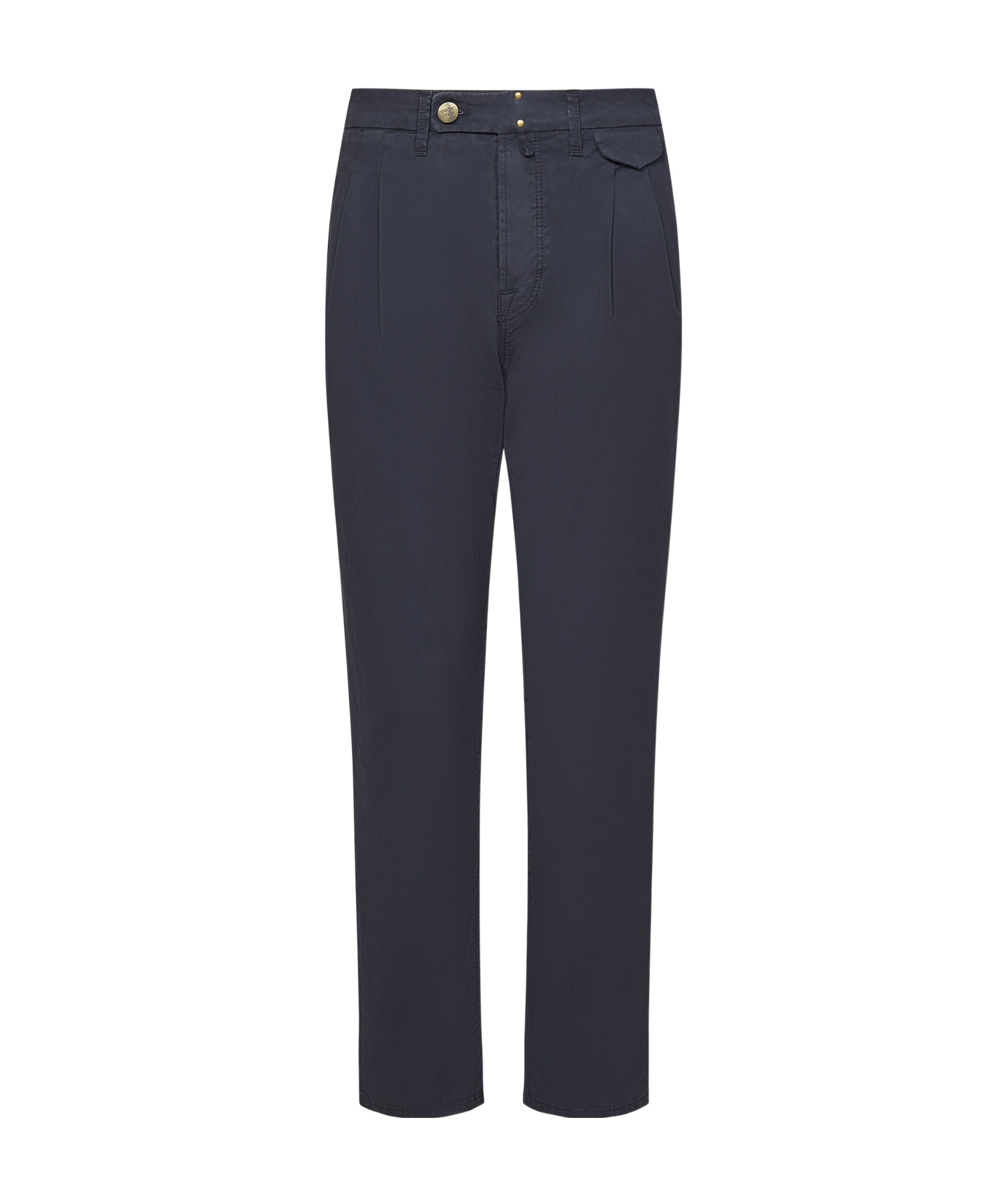 Incotex Belt Loops Slacks In Navy Blue