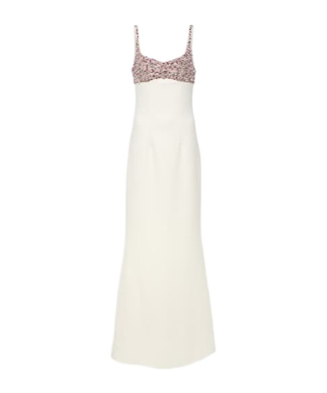 Safiyaa London Beatriz Embellished Gown In White