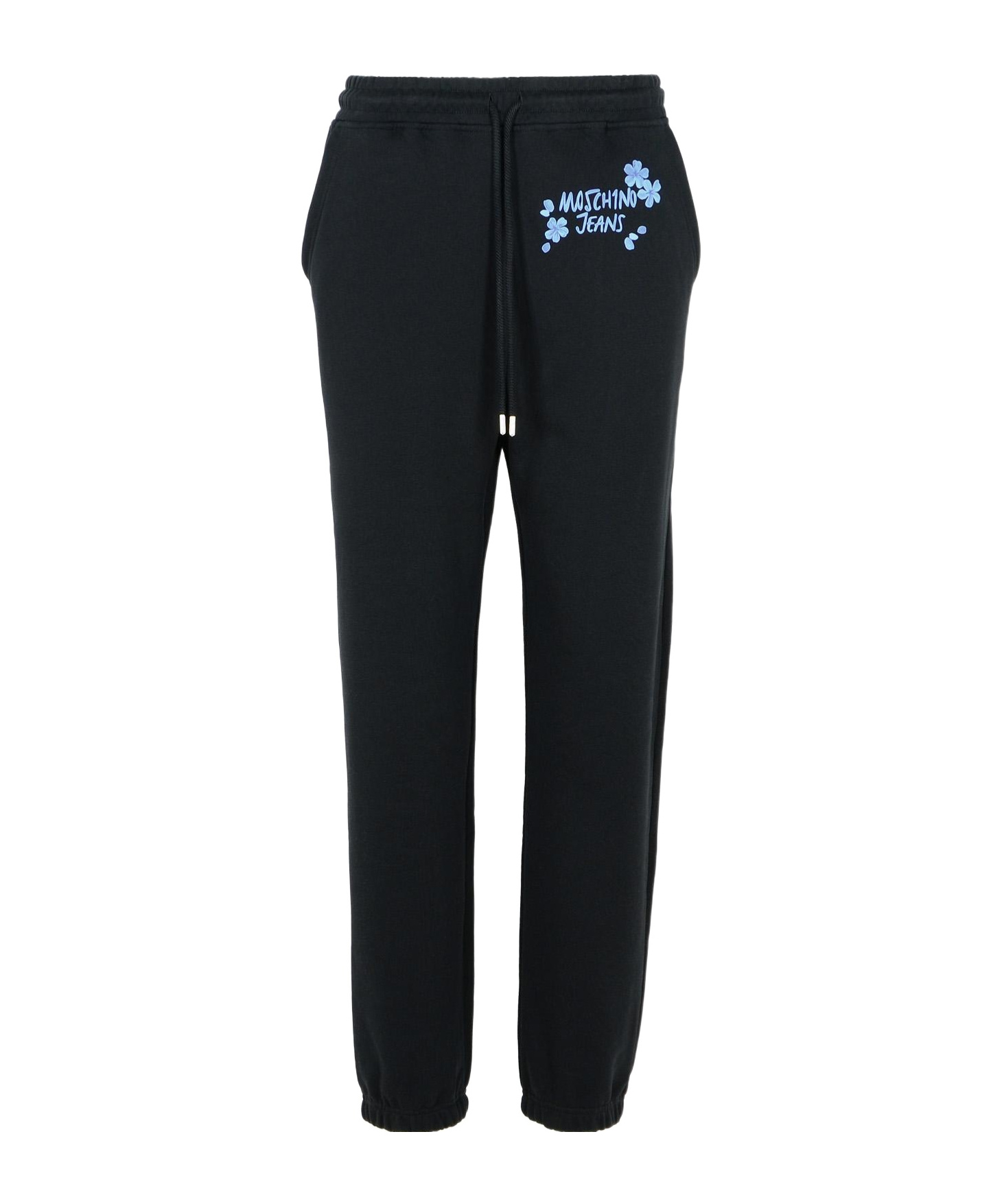 Moschino Drawcord Elastic Waist Sweatpants In Black