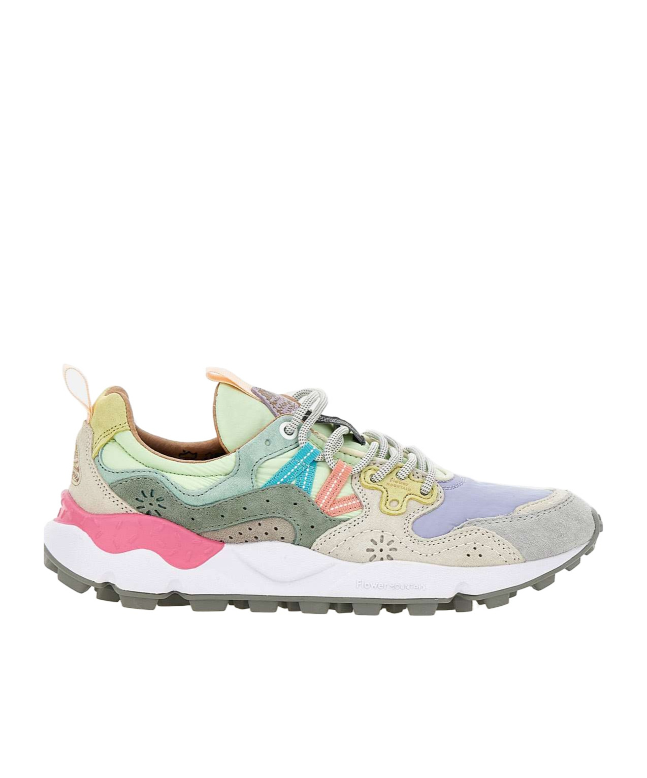 Flower Mountain Round-head Sneakers In White