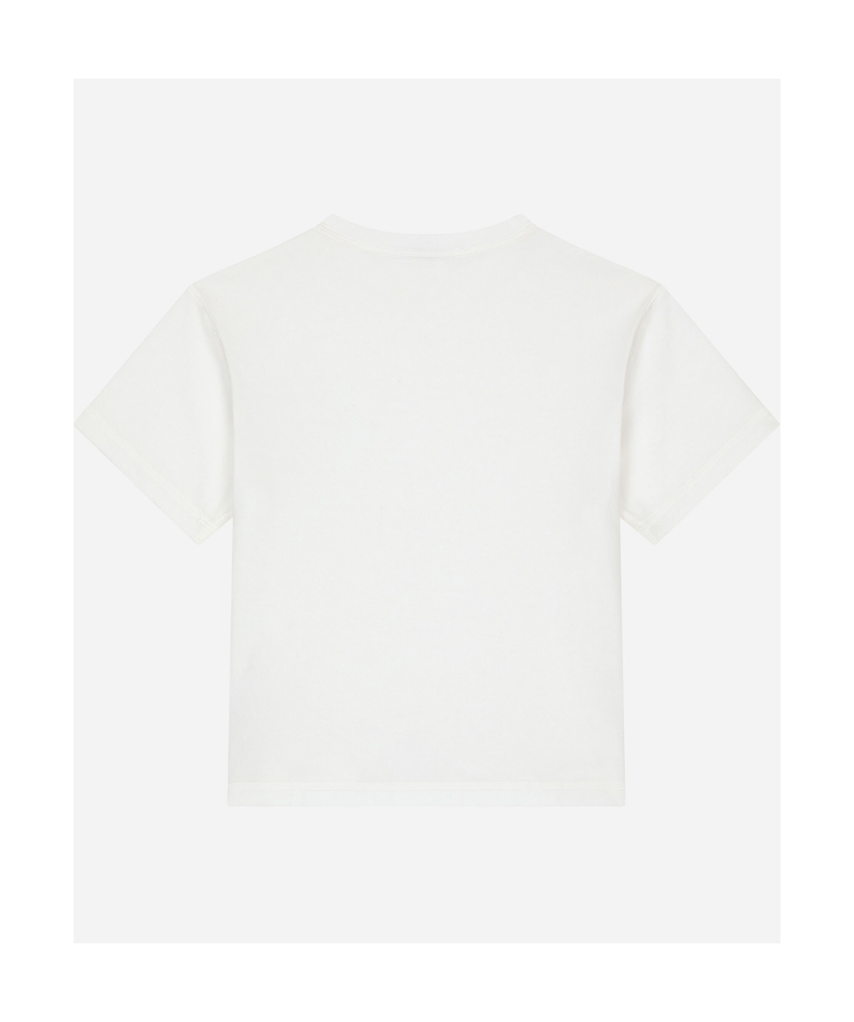 Dolce & Gabbana Logo-embroidered T-shirt In White