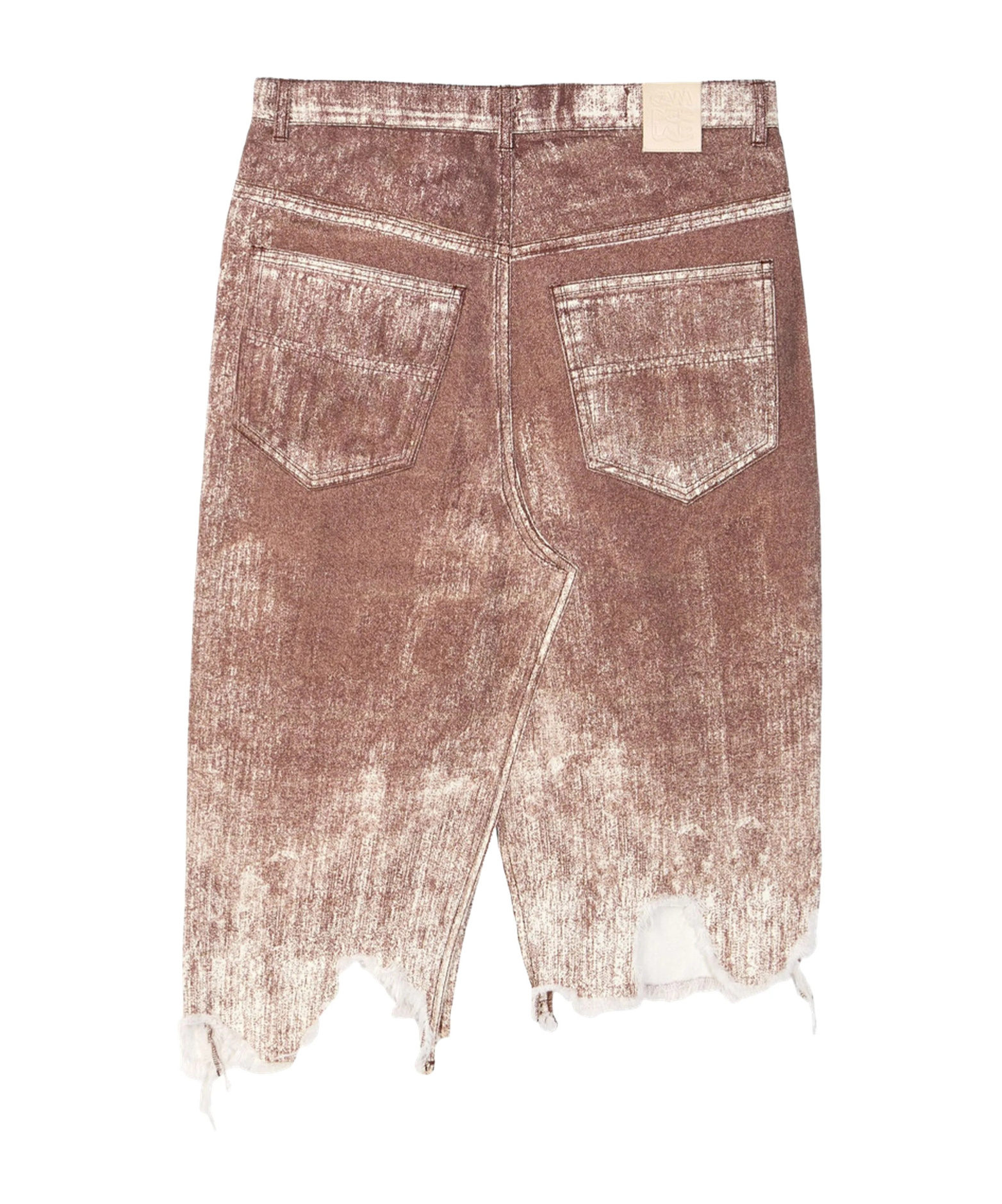 CAMPERLAB DISTRESSED DENIM SKIRT