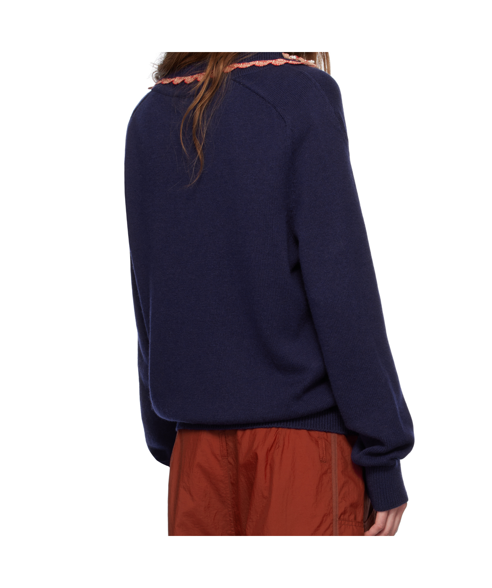 Bode Long Sleeve Polo Sweater
