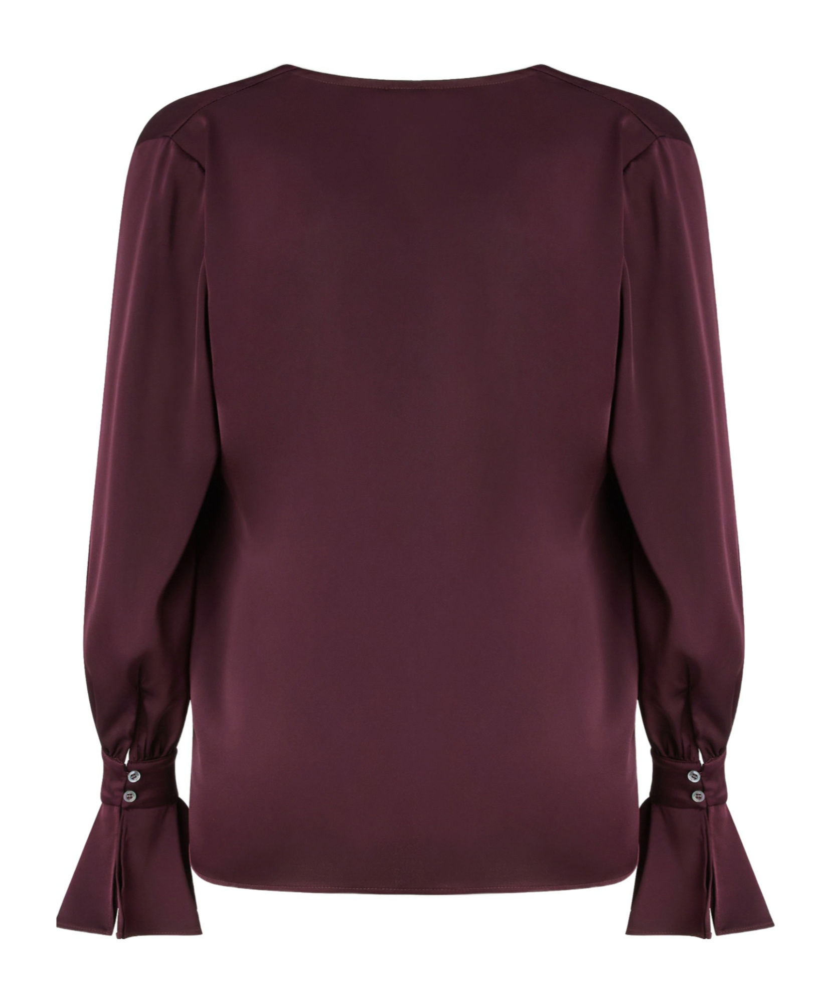 Pinko Long-sleeved Blouse In Gray