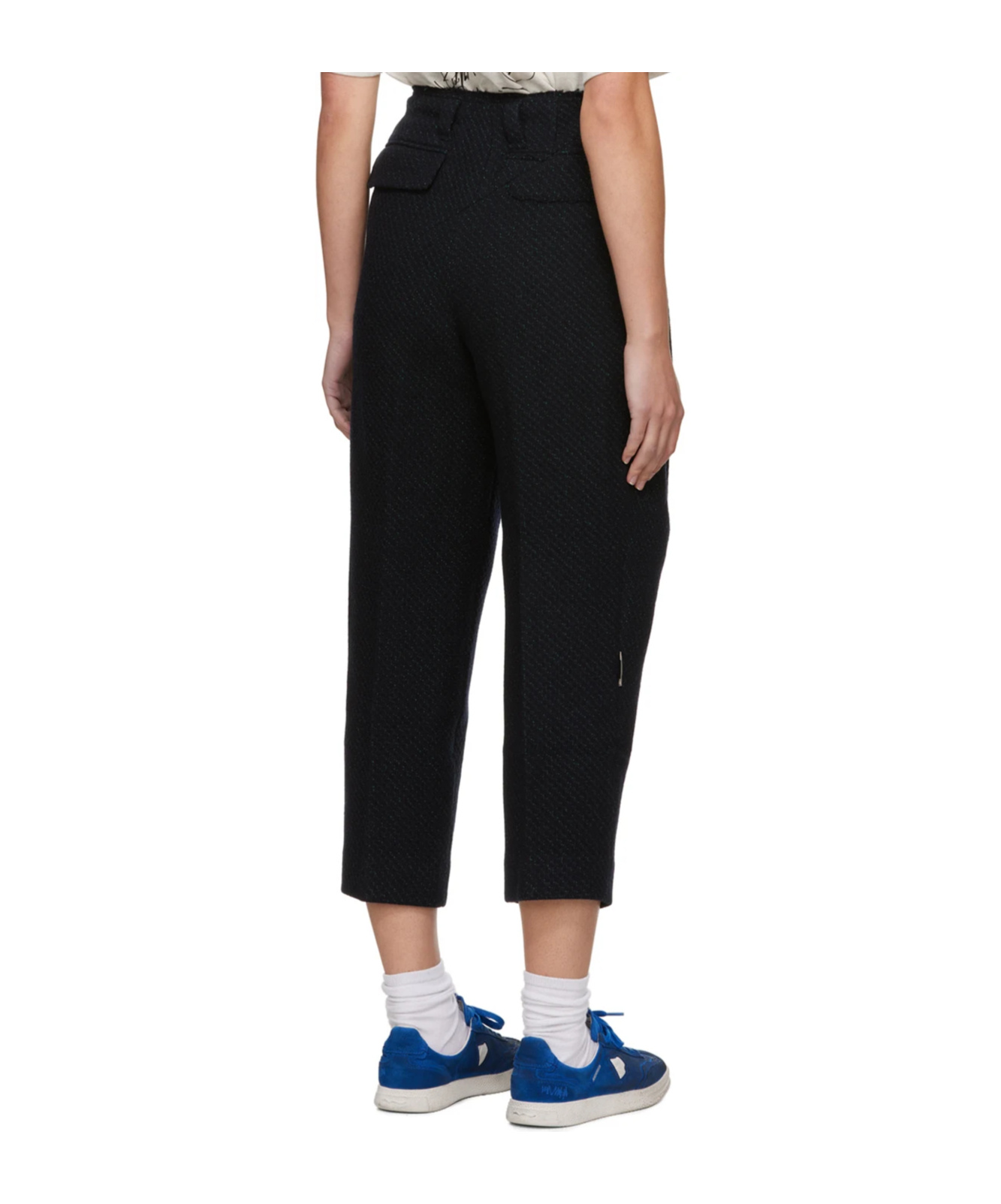 Ader Error Belt Loop Zipper Casual Pants In Black