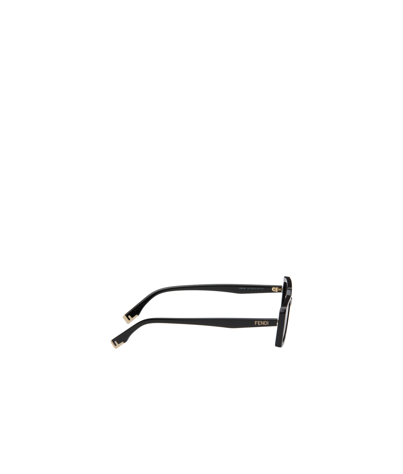 Fendi Way Rectangular Sunglasses, 53mm In Black