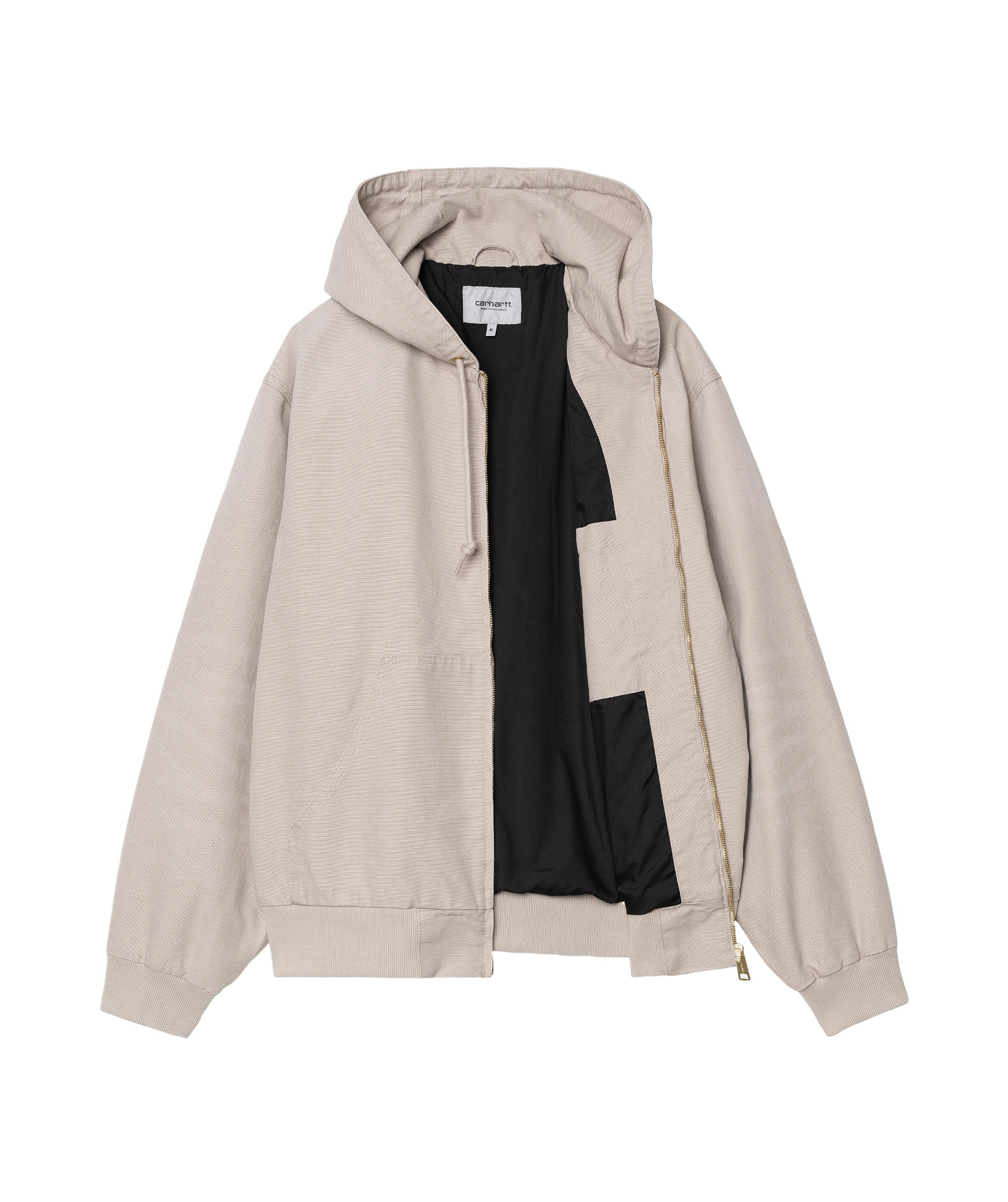 Carhartt Zippered Hooded Sports Jacket In Nude