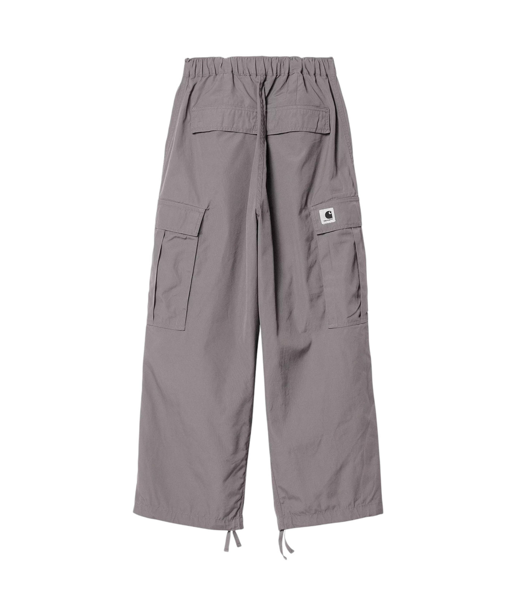 Carhartt Cargo Style Cotton Poplin Trousers In Gray