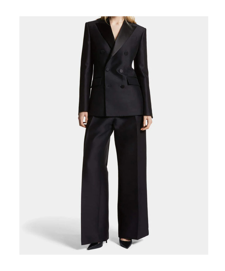 Dsquared2 Double-breasted Suit In Black