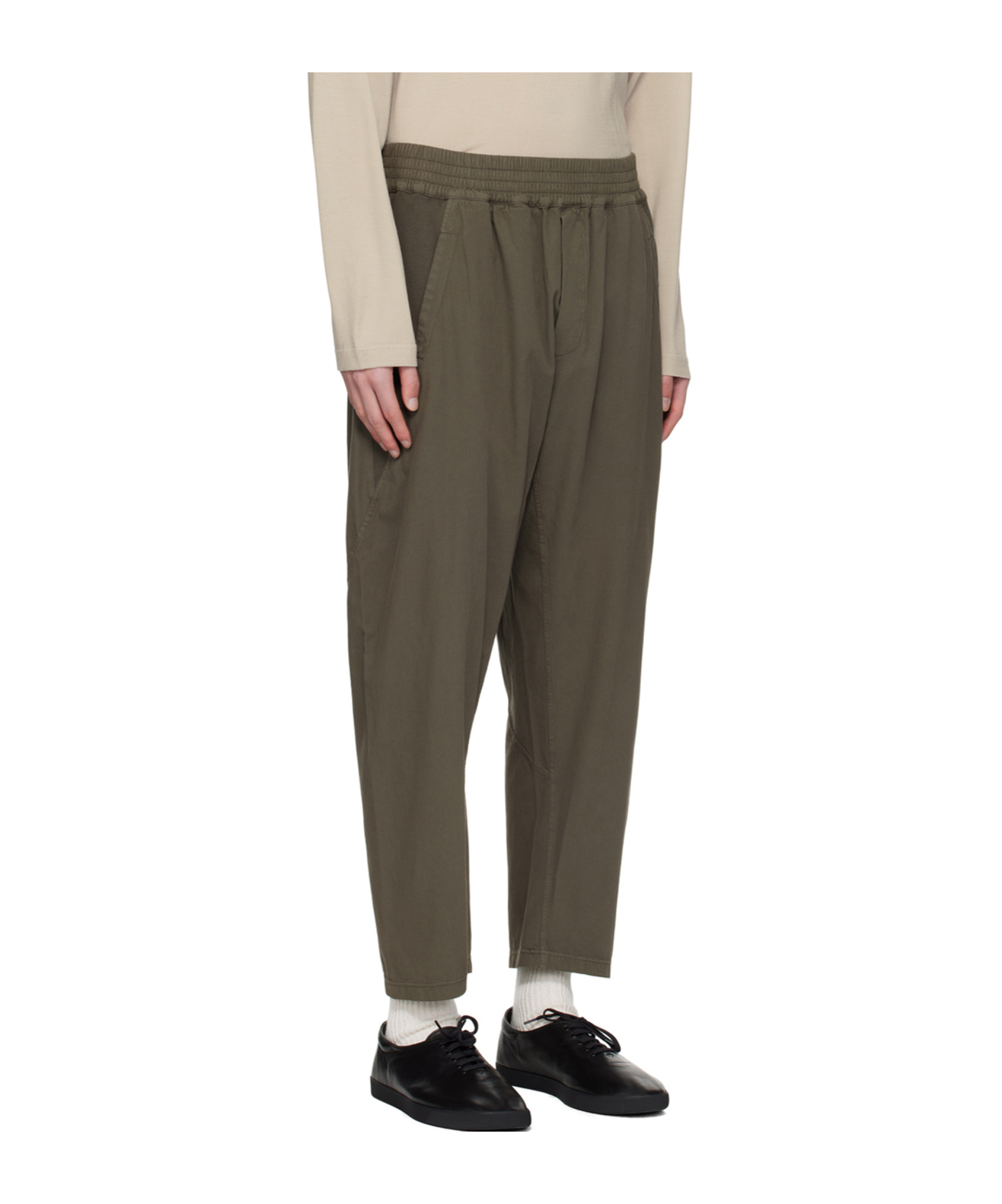 Shop The Row Koa Low-waisted Casual Pants In Brown