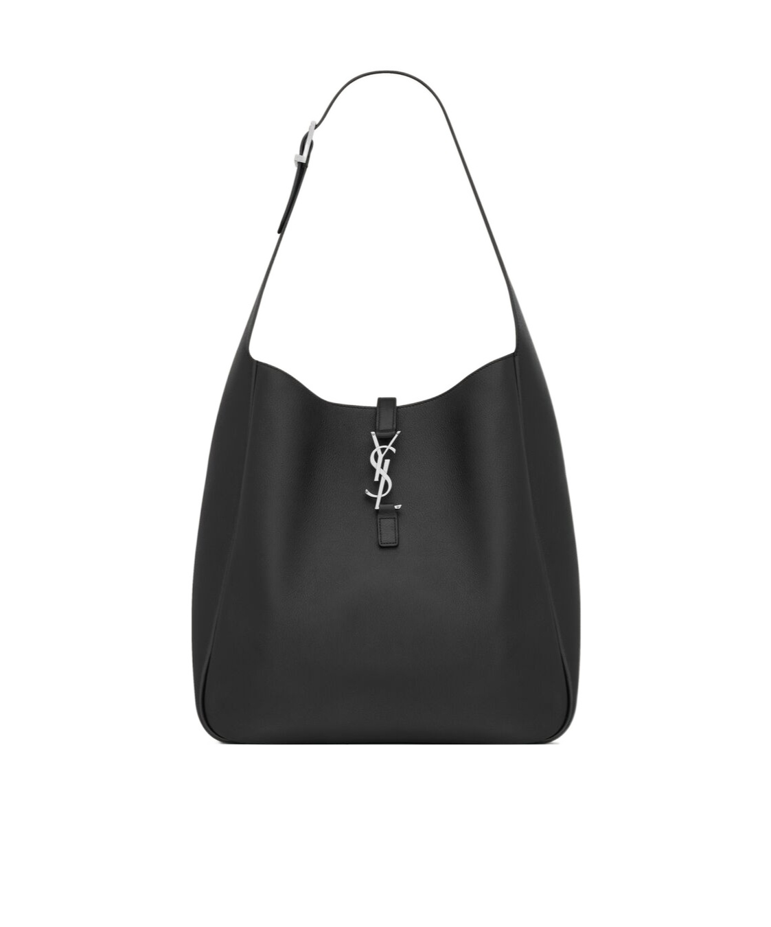 Saint Laurent Logo Shoulder Bag In Black
