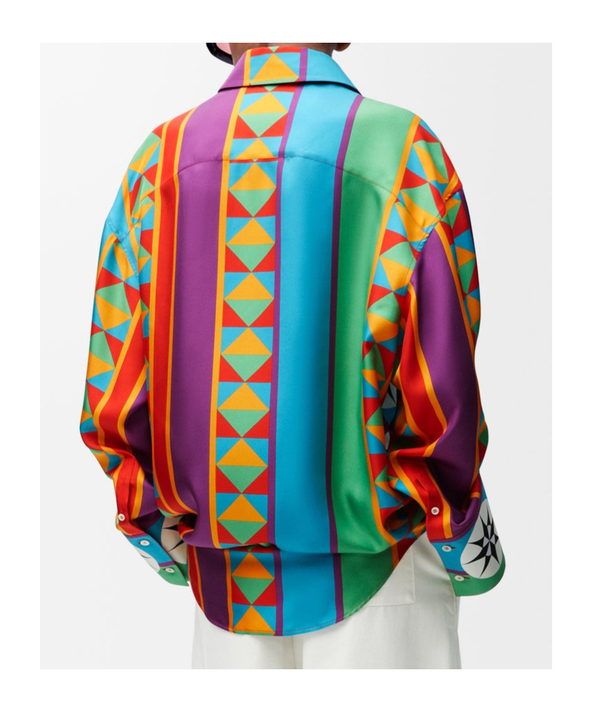 Loewe Shirt In Silk In Multi