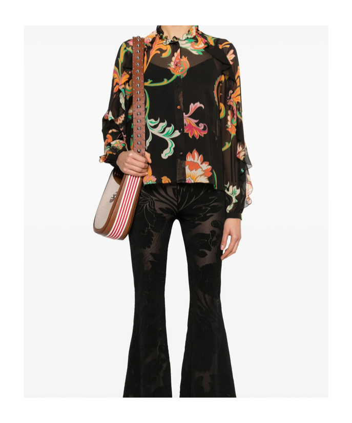 Etro Long Sleeve Shirt In Black