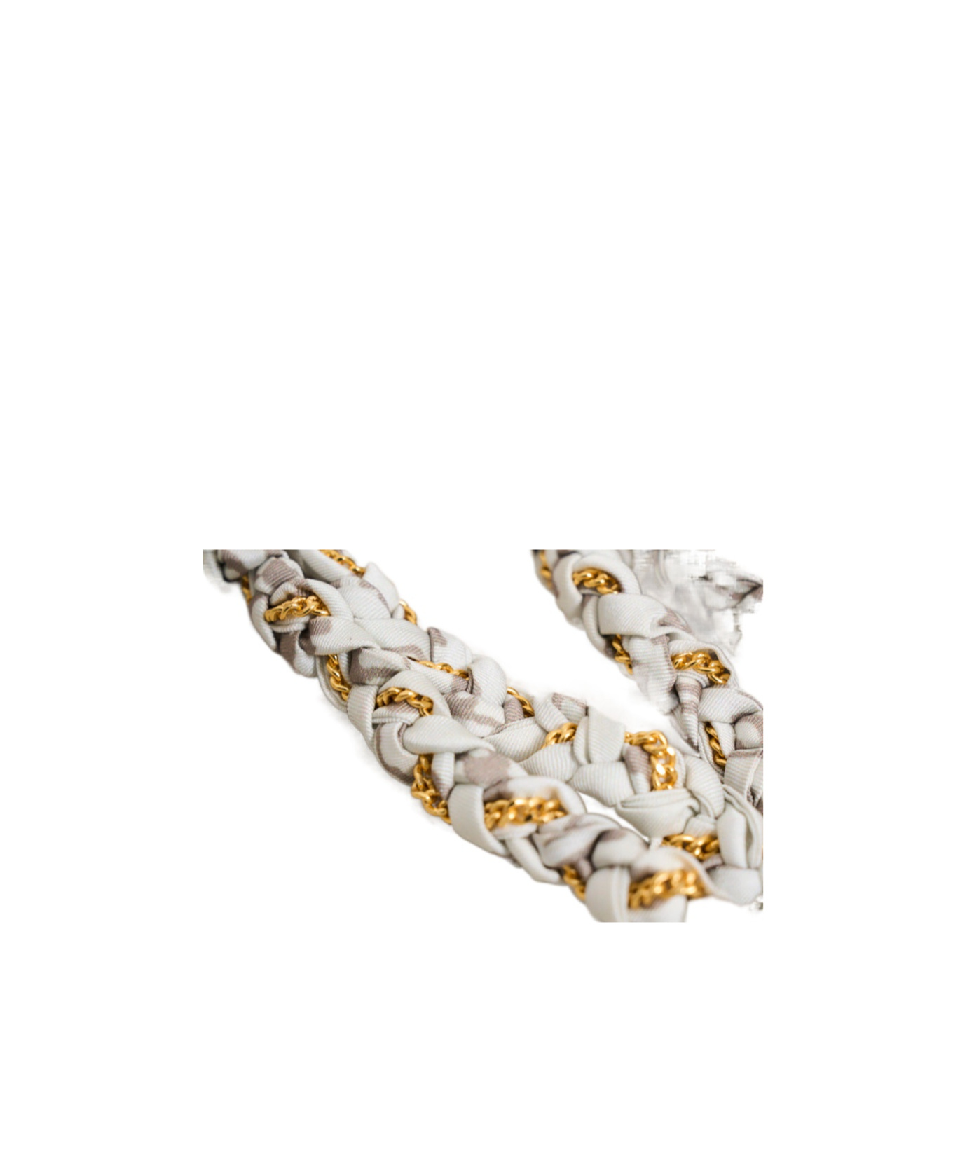 Golden Goose Charm Donna Avorio Tessuto Intrecciato In White