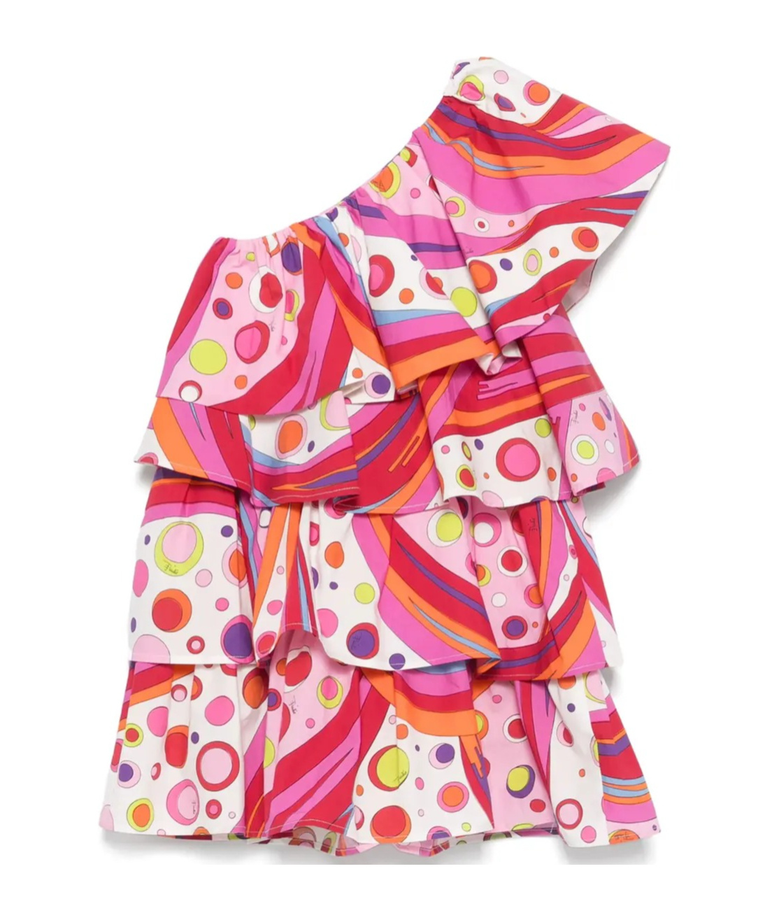 Pucci Emilio Junior One-shoulder Ruffled Dress