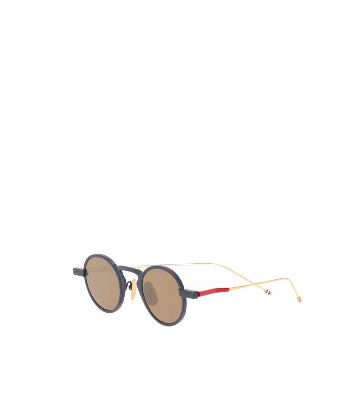 Shop Thom Browne Round Sunglasses In Nude