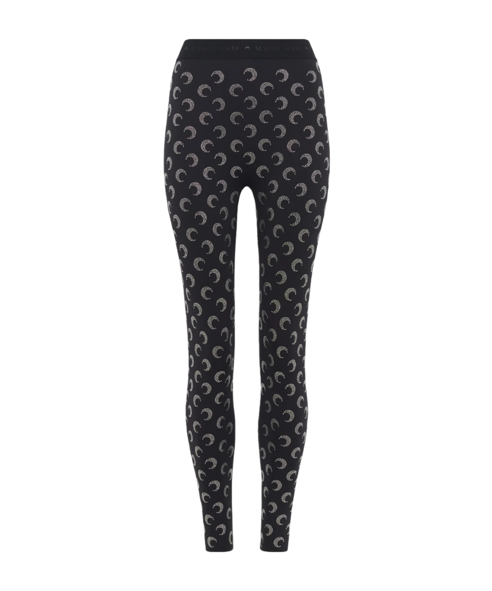 MARINE SERRE CRESCENT MOON-EMBELLISHED LEGGINGS 