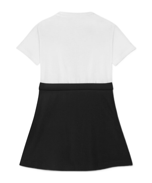 Versace Medusa Head Two-tone Dress In Black