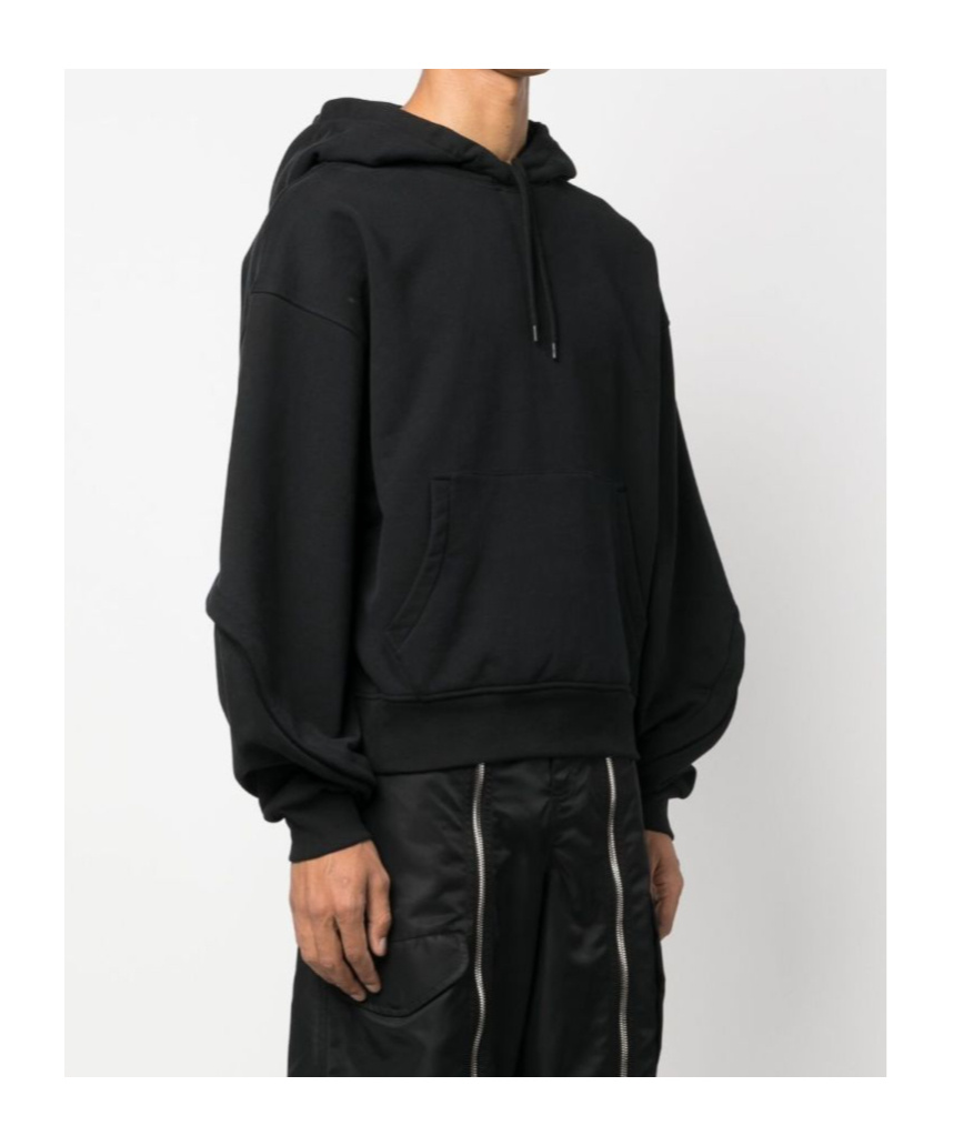 Mugler Oversize Cotton Jacket In Black