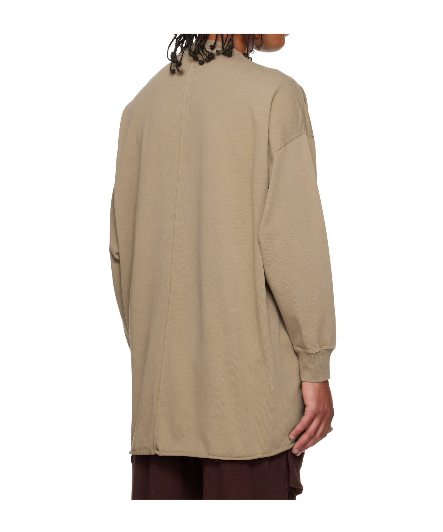 Rick Owens Drkshdw Concordians Tommy Long-sleeved Pullover In Gray