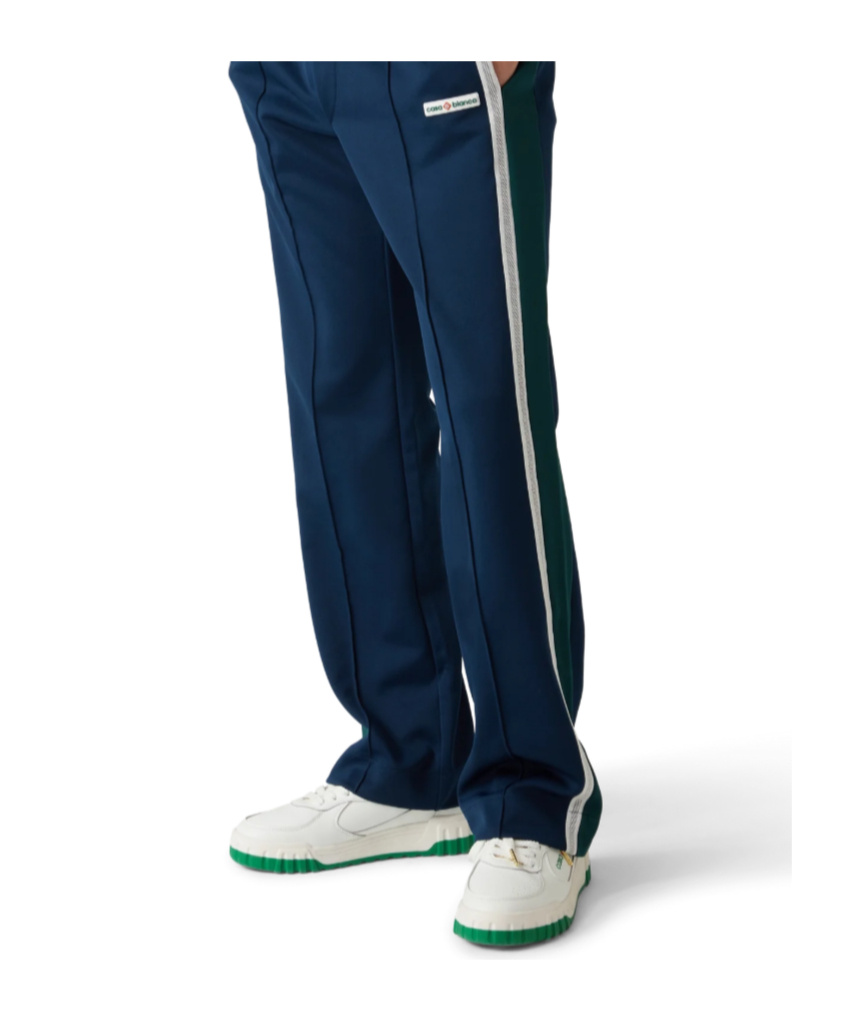 Casablanca Mesh Tape Track Pants In Blue