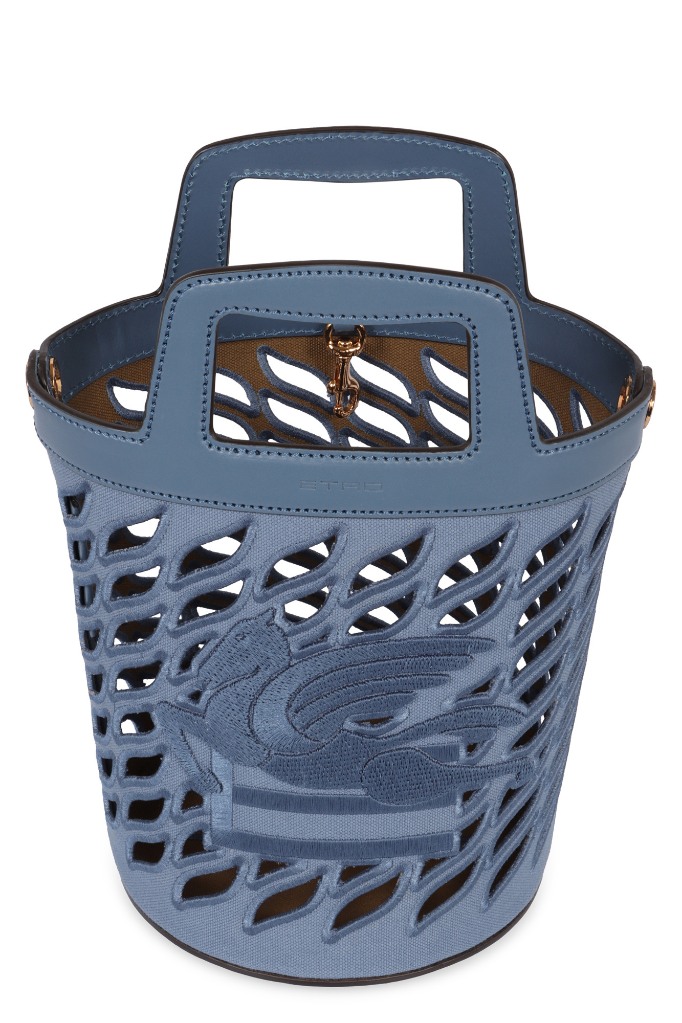 Etro Logo Shoulder Bag In Blue