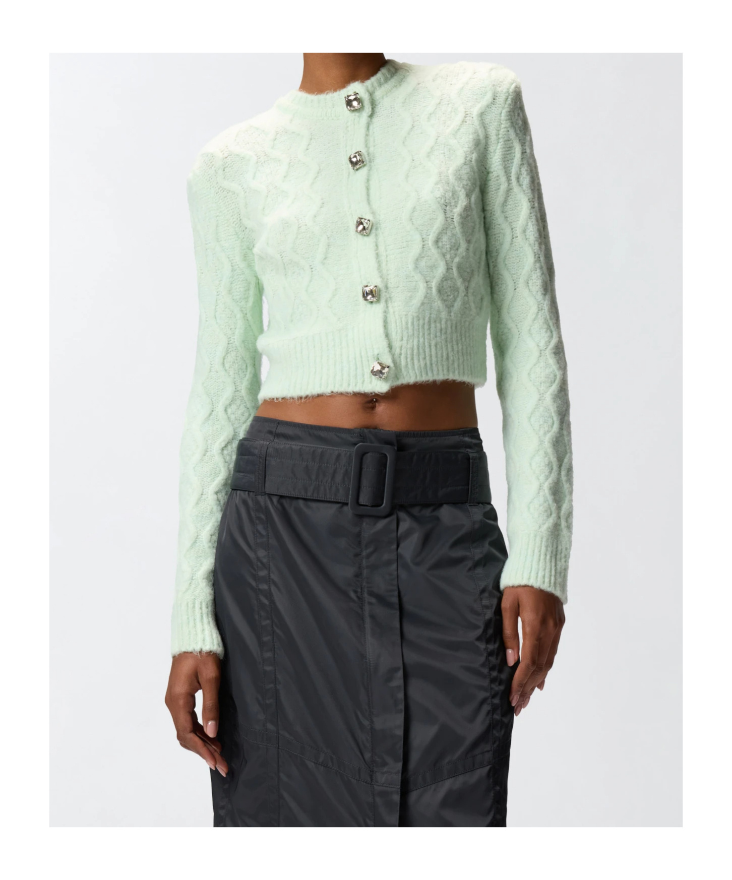 Pinko Dixie Girl Buttoned Cardigan In White