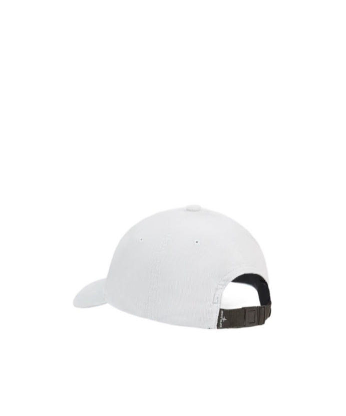 STONE ISLAND 6-PANEL CAP WITH LOGO AND ADJUSTABLE STRAP