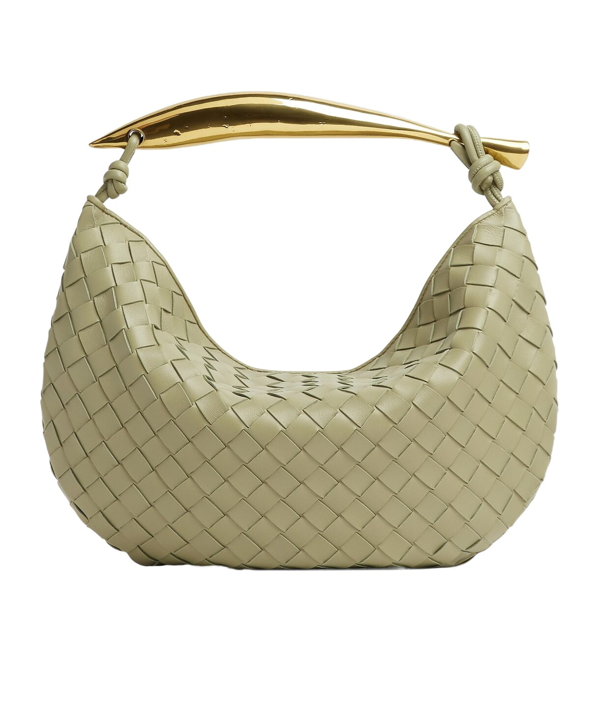 Bottega Veneta Womens Travertine Brass Sardine Large Leather Top-handle Bag In Nude