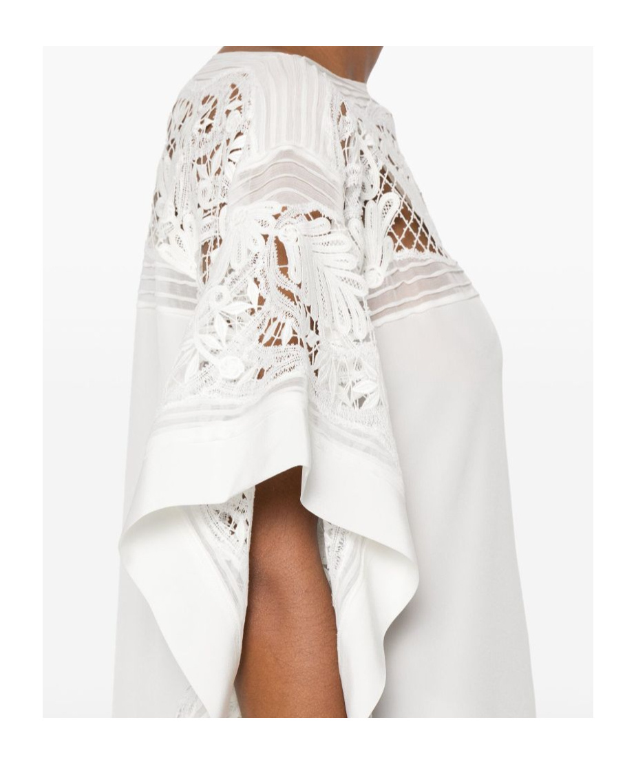 Ermanno Scervino Embroidered Silk Short Dress