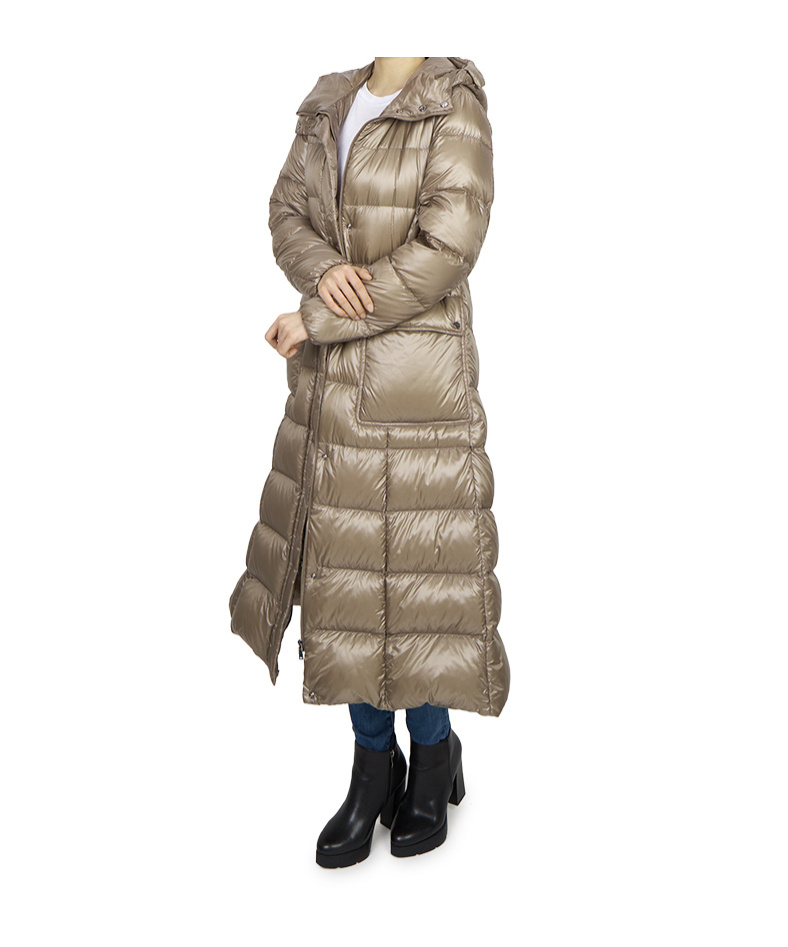 Herno Hooded Down Jacket In Brown