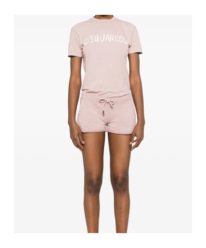 Dsquared2 Logo-print T-shirt In Pink
