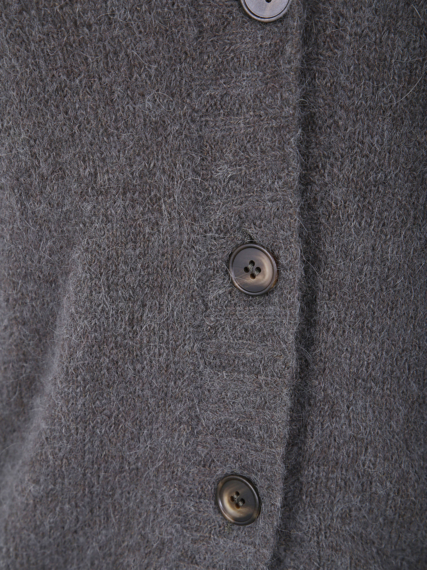 Baserange Button-front Cardigan In Gray