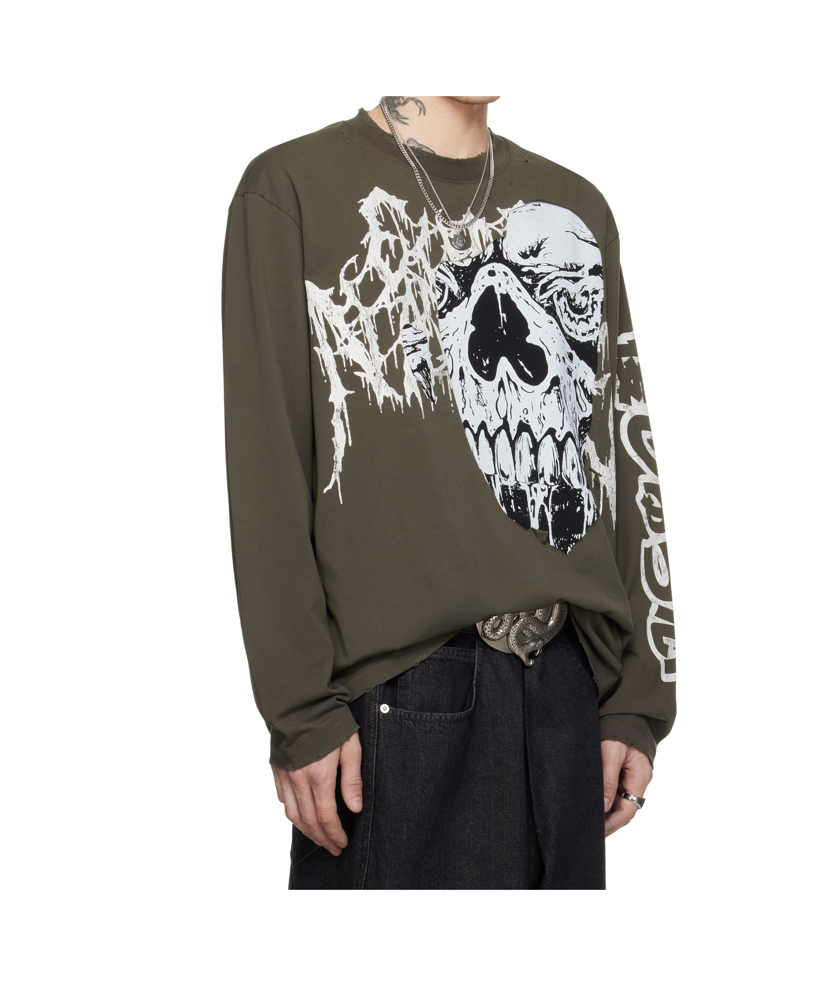 Lu'u Dan Long-sleeved T-shirt In Grey