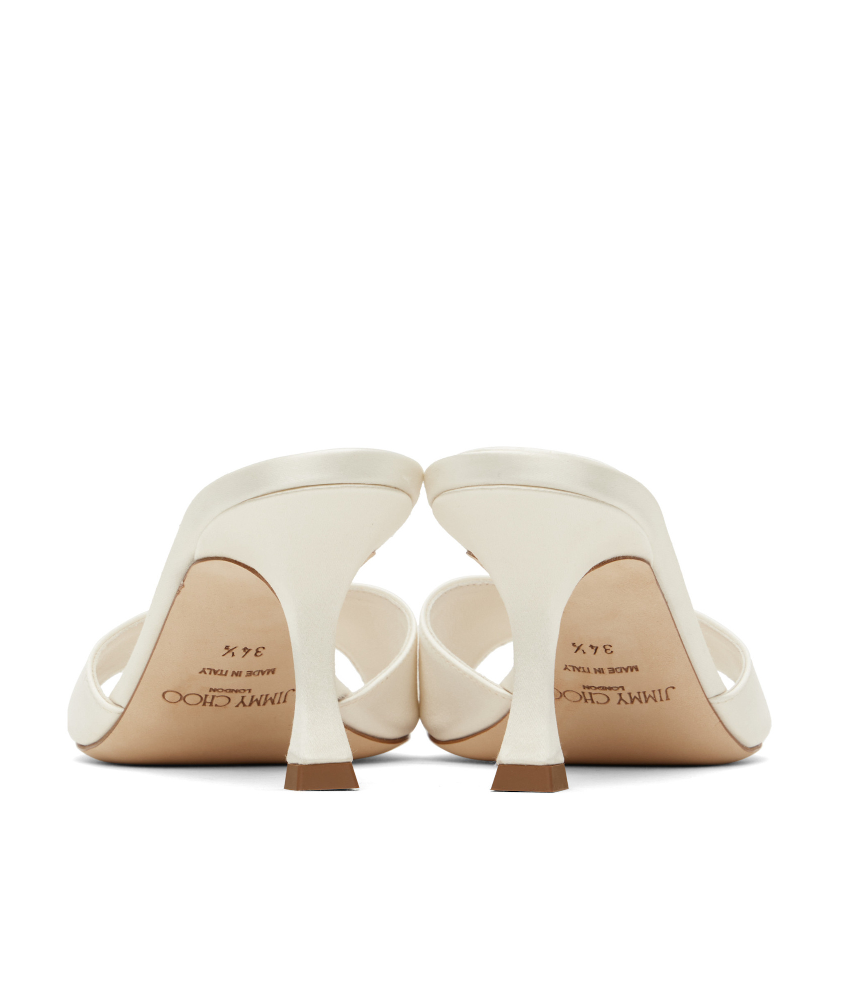 Jimmy Choo Womens Ivory Skye 70 Single-strap Leather Heeled Mules In Ivory