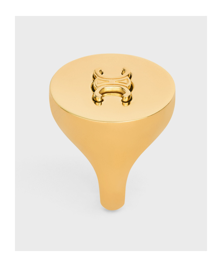 Celine Signet Ring In Yellow