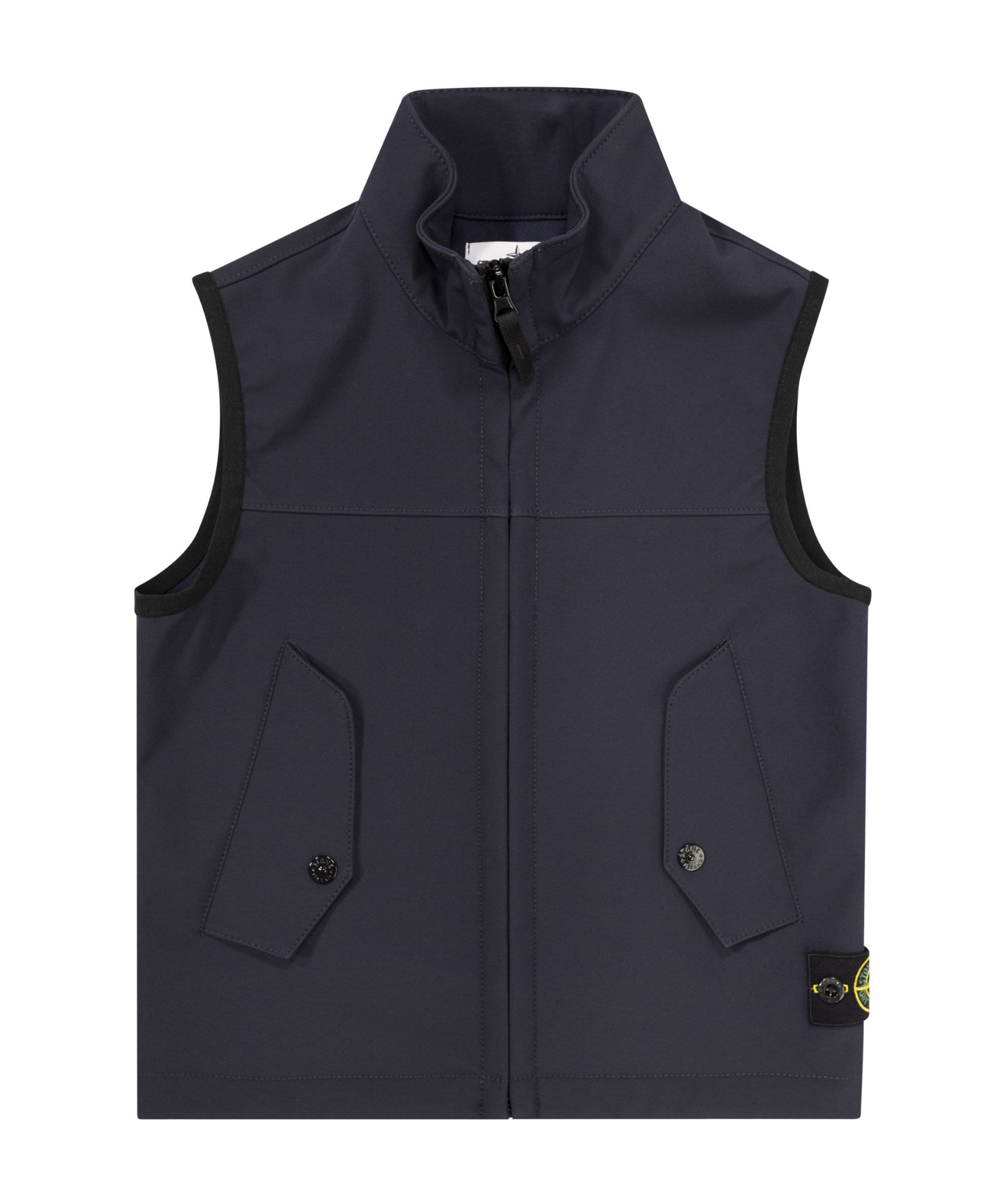 Stone Island Water- And Wind-resistant Membrane Waistcoat In Blue